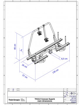 Βάση ποδηλάτων Caravan Superb Standard