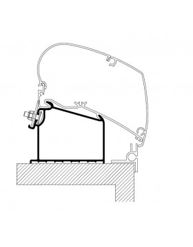 Μαρκίζας Αντάπτορας Adria Caravan 2015 Roof Adapter Dachmontage