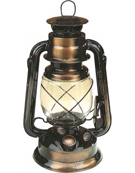 Antike Stall-Laterne in Kupferoptik 25 cm