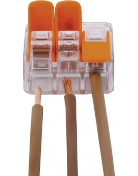 Wagoklemme 3 transparent