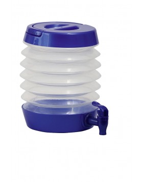 Wasserspender faltbar 5,5 l blau-transparent