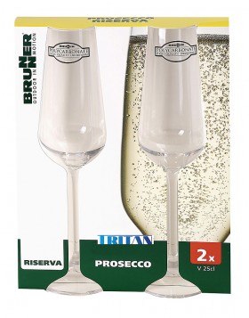 Prosecco Glas Riserva 2er Set, 250 ml