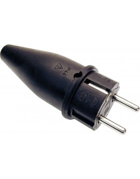Schuko-Stecker schwarz
