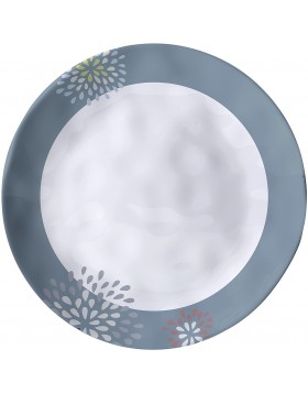 Πιάτο φαγητού Belfiore Durchm. 25 cm weiß/blau/grau