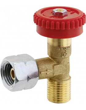 Regulierventil 90° PS 4 bar G 1/4 LH-ÜM x G 1/4 LH-KN