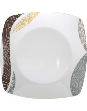 Πιάτο φαγητού Khadi λευκό / μπλέ
