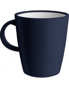 Kaffeetasse Melamin Camilla 300 ml blau/grau