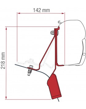 Αντάπτορας kit F45 Ford Custom Nugget ab 2019