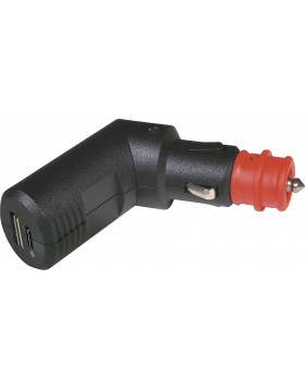 Doppel USB winkelbar - C/A Ladestecker EV 12 V / 5 V
