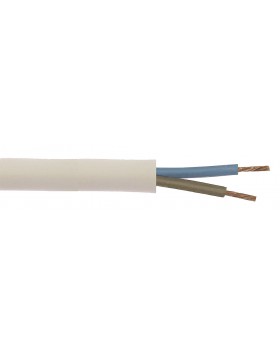 Ηλεκτρική γραμμή H03-VVF 5 m weiß 2 x 0,75 mm²