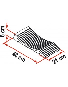 Standplatte Wheel Saver grau