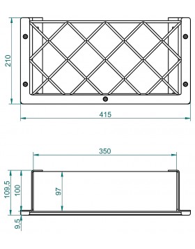 Einzelset zu Garagenstausystem 4-tlg.