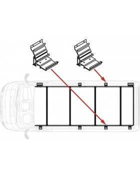 Zusatzfüße Kit Roof Rail Ducato XL