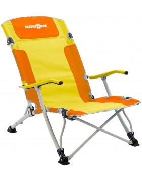 Καρέκλα παραλίας Bula XL (πορτοκαλί/κίτρινο)