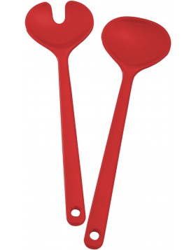 Salad server red