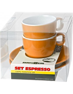 Σετ φλυτζάνι Espresso πορτοκαλί (2 τεμ.)