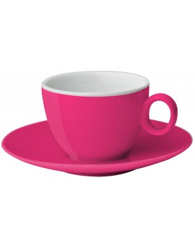 Σετ φλυτζάνι Espresso με πιατάκι ροζ