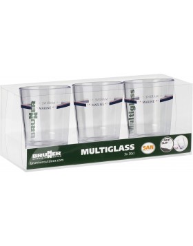 Ποτήρι νερού 300 ml Marine (3 τεμ.)