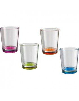 Ποτήρια νερού 300 ml Χρωματιστά (4 τεμ.)