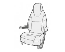 ΚΑΛΥΜΜΑ ΚΑΛΟΚΑΙΡΙΝΟ Original Fahrzeugsitz für Ducato X250 ab 2014 Velours, 2-teilig