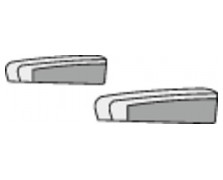 Καλύμματα βραχίονα καθίσματος für Fiat Chassis Sitze ab 07/2006 Velours