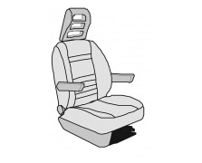 ΚΑΛΥΜΜΑ ΚΑΛΟΚΑΙΡΙΝΟ Isri Atessa Sitz m. Polsterung Fiat Chassis bis 5/2014 Velours, 2-teilig