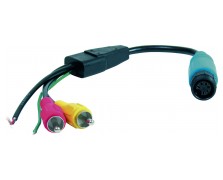 Monitor-Adapter 6-pol. Schraubkupplung auf Cinch-Stecker