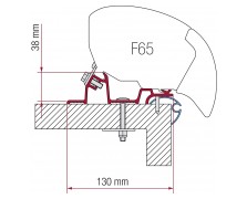Kit Caravan Standard 2 Halterungen 50cm 2 Halterungen 30cm