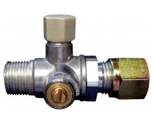 Prüfventil mit Absperreinricht 3/8' keglig x 8mm SRV