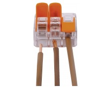 Wagoklemme 3 transparent