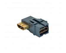 Σύνδεσμος HDMI γωνιακός, μαύρος
