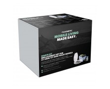 Renew Kit bestehend aus Toilettensitz, Spülringabdeckung, Fäkalientank und Sanitärzusatz