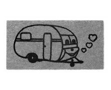Fußabstreifer  Caravan grau