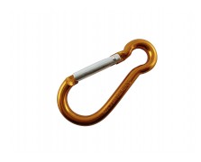 Karabinerhaken Alu orange