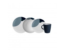 ΠΙΑΤΑ - ΠΟΤΗΡΙΑ ΣΕΤ Melamin Camilla 16-tlg. blau/grau