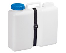 Weithalskanister Aqua Case mit Zurrgurt