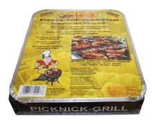 Einweg-Grill Favorit Holzkohle