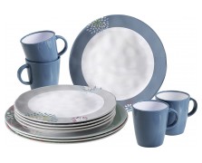 ΠΙΑΤΑ - ΠΟΤΗΡΙΑ ΣΕΤ Belfiore 16-tlg. weiß/blau/grau