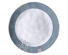 Πιάτο φαγητού Belfiore Durchm. 25 cm weiß/blau/grau