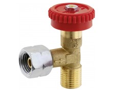 Regulierventil 90° PS 4 bar G 1/4 LH-ÜM x G 1/4 LH-KN