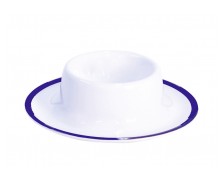 Set Eierbecher Linea Blue 4-tlg. weiß/blau