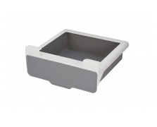 Schublade zum Anbringen im Regal CupboardStore weiß/grau