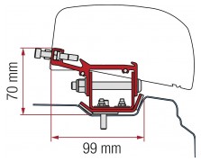 Αντάπτορας 3-τεμ. Renault Trafic L2 από 2014 για F40van