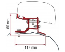 Αντάπτορας 2-τεμ. Ford Custom L2 από 2012 για F40van