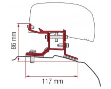 Αντάπτορας 2-τεμ. Ford Custom L1 από 2012 για F40van αριστεροτίμονα