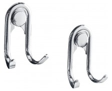 Doppelhaken Style 2er-Set. Fb. silber glänzend
