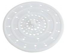 Abluss-Sieb Silikon, Fb. weiß