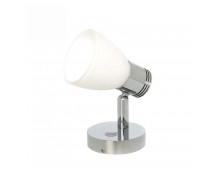 LED Σπότ εντοιχισμένο με Γυαλί και DimmerAufbauspot mit Glas und Dimmschalter silber