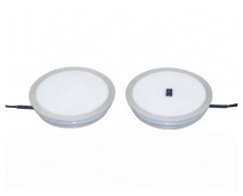 LED Möbeleinbauleuchte silber mit Touch Dimmschalter