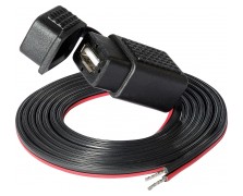 Ladeanschlussadapter USB 12 V Kabellänge 1,8 m